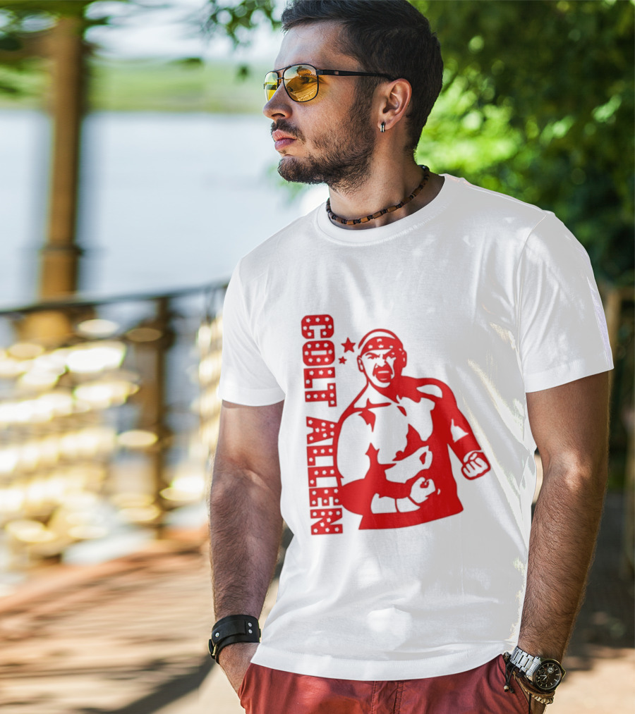 Bald Eagle Colt Allen Red Bold Star Striker T-Shirt