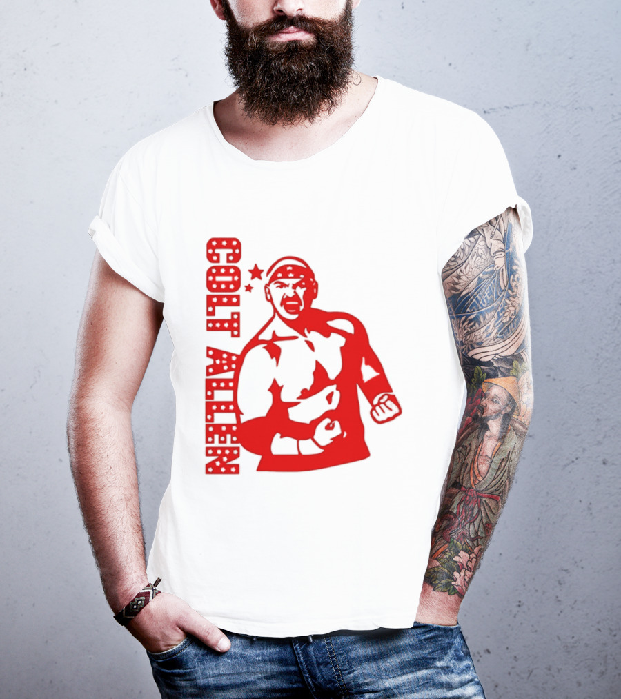 Bald Eagle Colt Allen Red Bold Star Striker T-Shirt