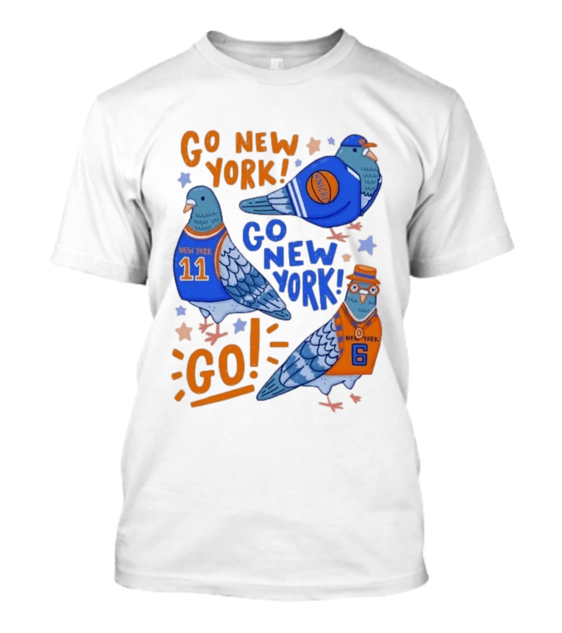 New York Knicks Go New York Pigeons Go NY Go Sport Team Spirit T-Shirt