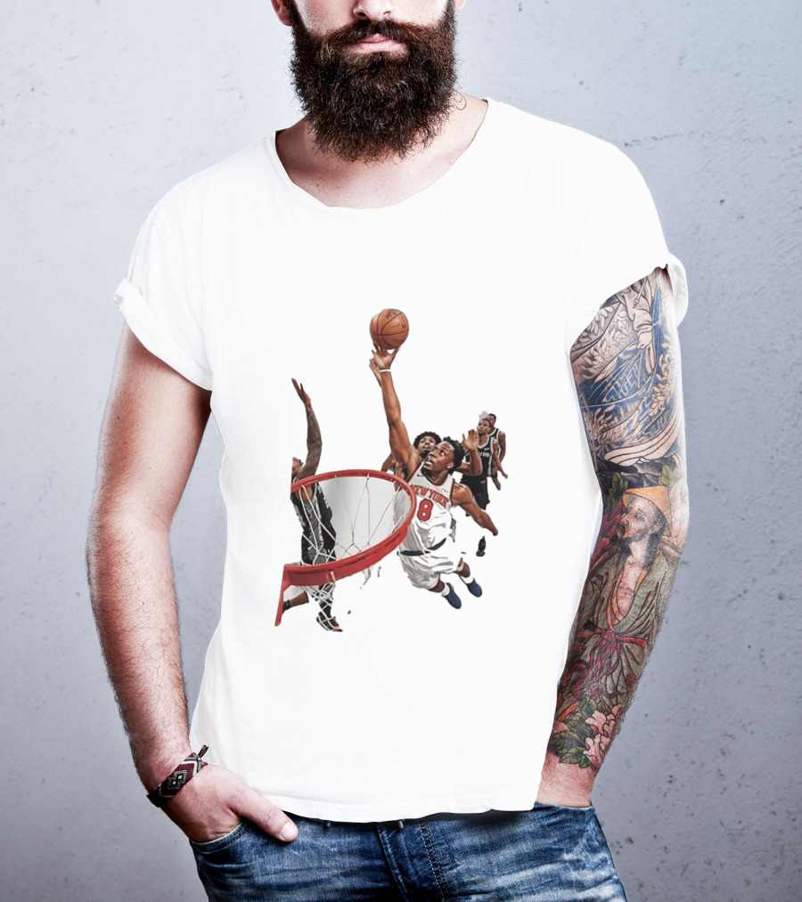 Obi Toppin New York Knicks NBA Layup Action T-Shirt