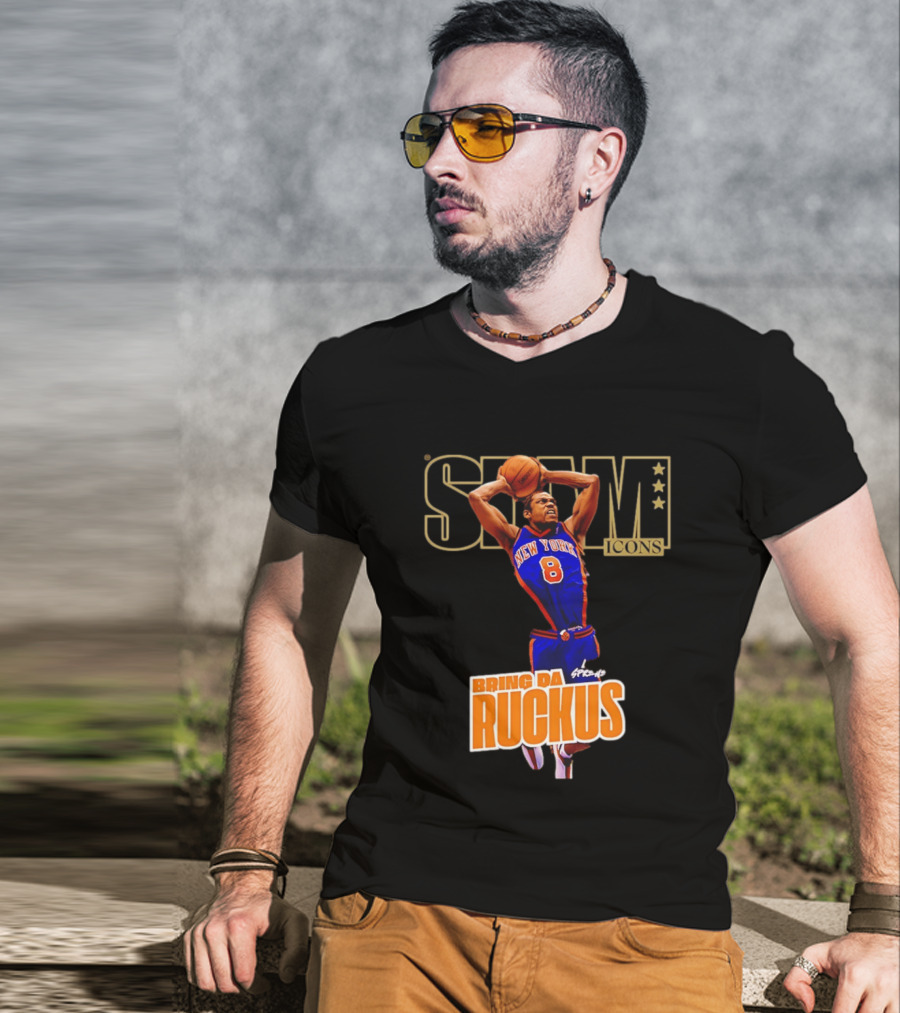 New York Knicks Sprewell SLAM Icons Bring Da Ruckus T-Shirt