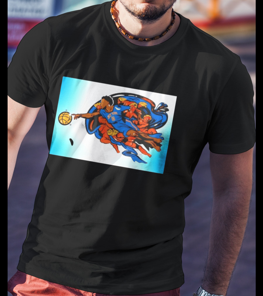 OG Anunoby New York Knicks Creation Of Adam Basketball T-Shirt