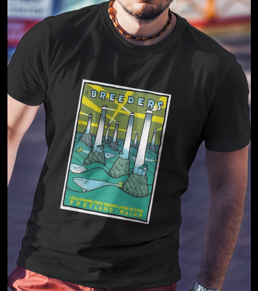 Breeders Sean Solomon State Theatre Portland Maine June 18 2026 T-Shirt