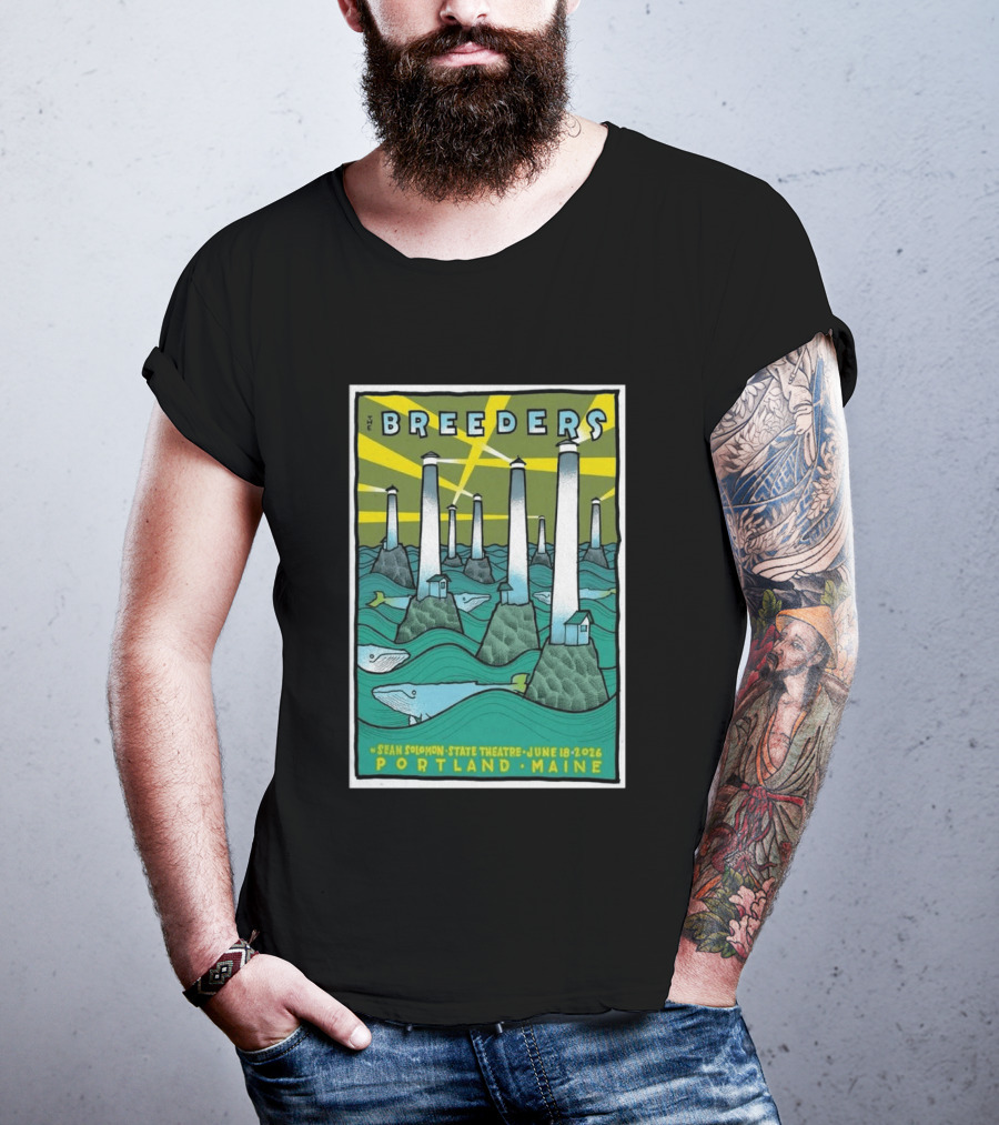 Breeders Sean Solomon State Theatre Portland Maine June 18 2026 T-Shirt
