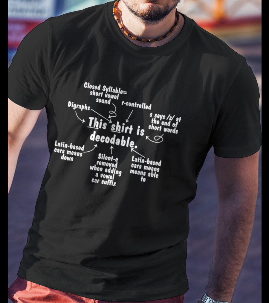 This Is Decodable Structured Literacy Reading Teacher Silent E Digraphs R Controlled Suffix T-Shirt