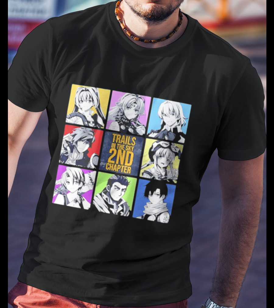 Trails In The Sky 2nd Chapter Main Cast Character Grid T-Shirt