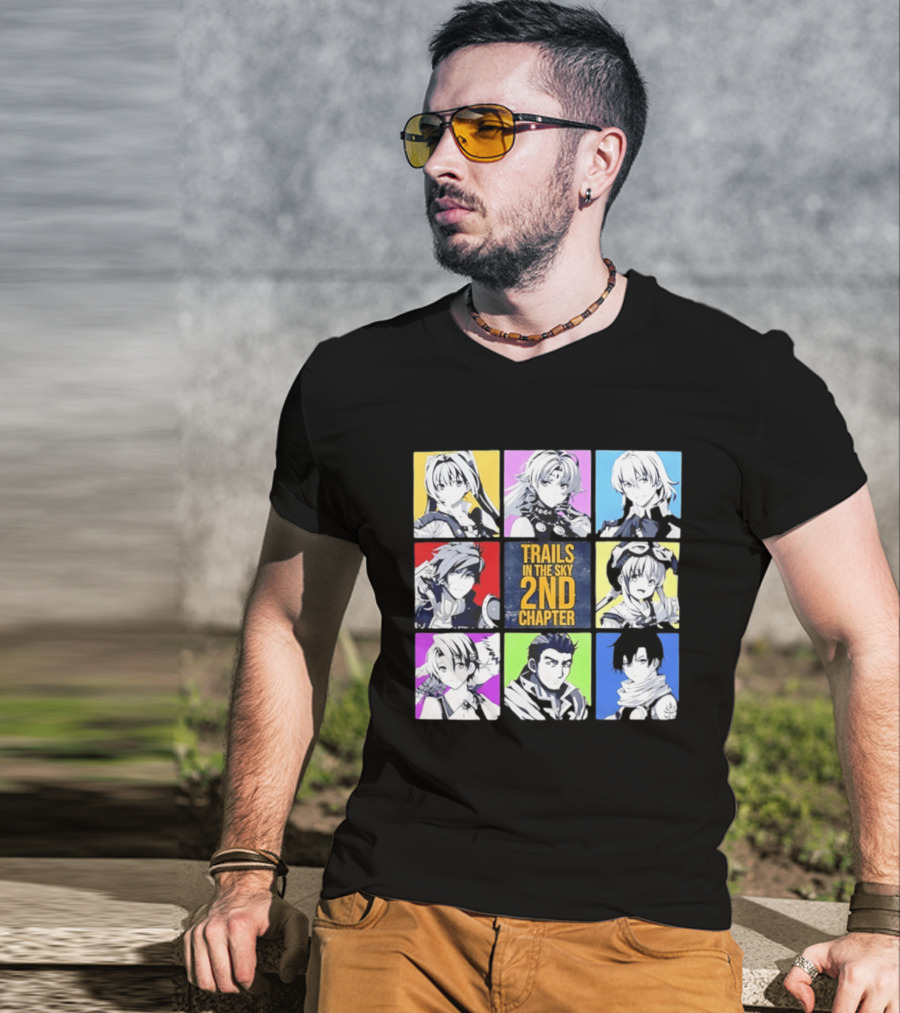Trails In The Sky 2nd Chapter Main Cast Character Grid T-Shirt