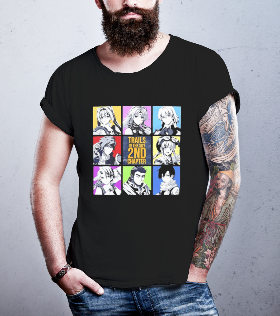 Trails In The Sky 2nd Chapter Main Cast Character Grid T-Shirt