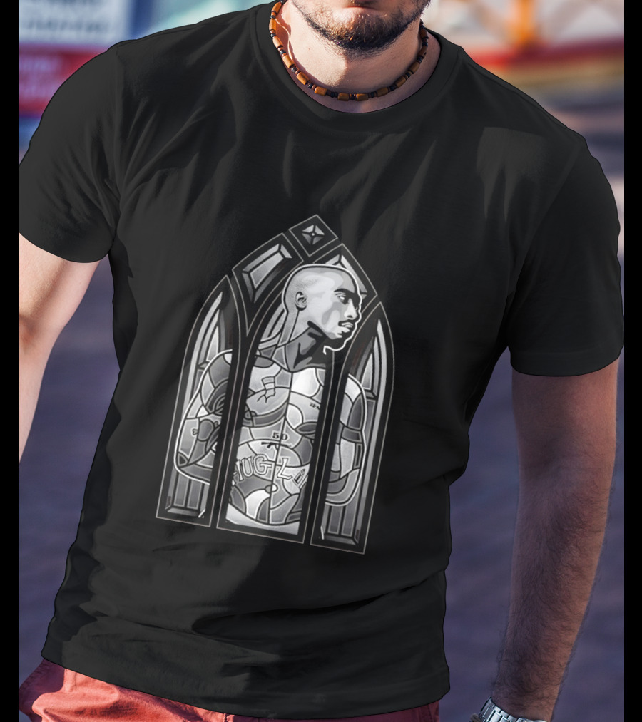 Tupac Shakur Thug Life Stained Glass Window 2Pac T-Shirt