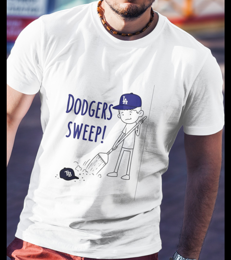 Los Angeles Dodgers Sweep Victory Over Tampa Bay Rays T-Shirt