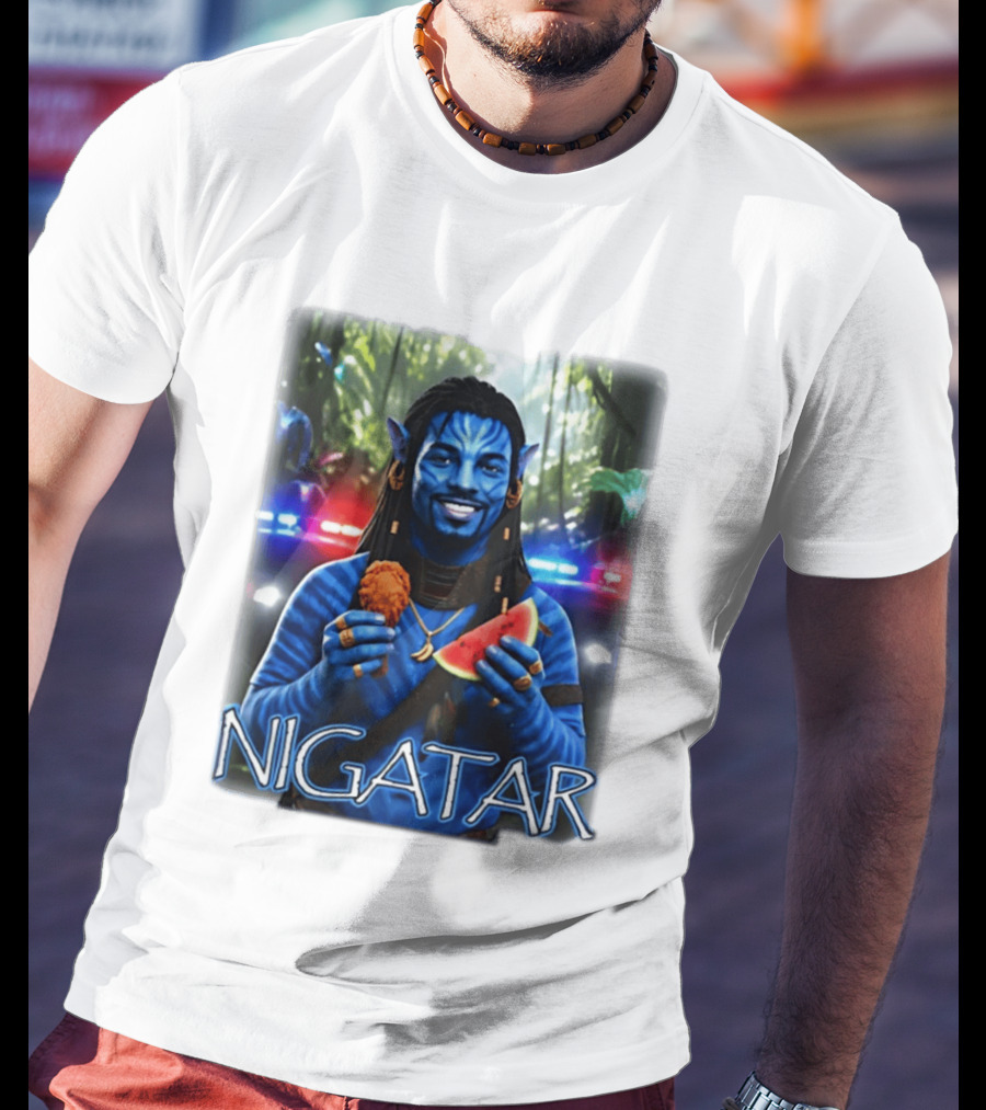 Nigatar Avatar Meme Watermelon And Chicken T-Shirt