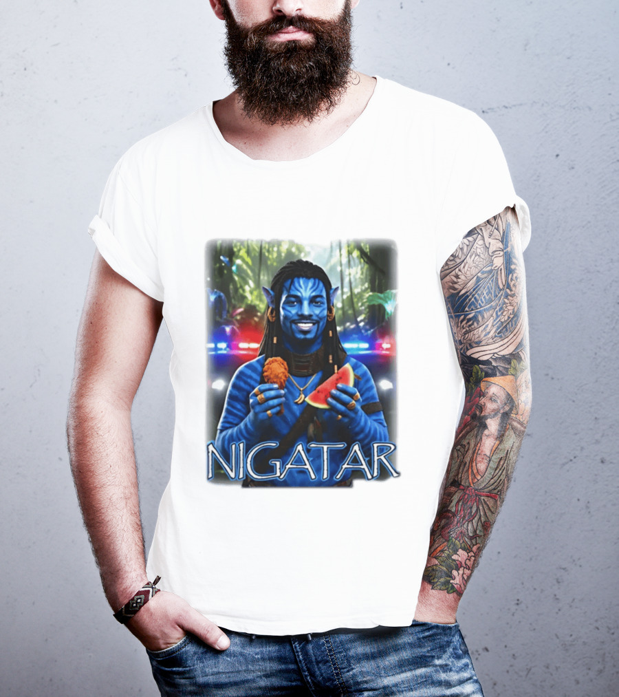 Nigatar Avatar Meme Watermelon And Chicken T-Shirt