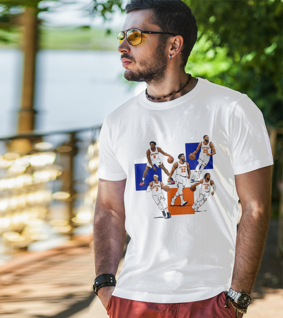 Og Anunoby Josh Hart Karl Anthony Towns Mikal Bridges Jalen Brunson New York Knicks Basketball Players T-Shirt
