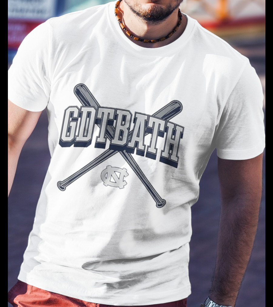 UNC Baseball GDTBATH Crossed Bats NC T-Shirt