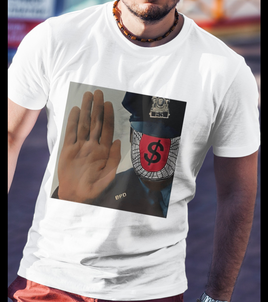 Angel Dust C2tt Album BPD Officer Dollar Symbol Face T-Shirt