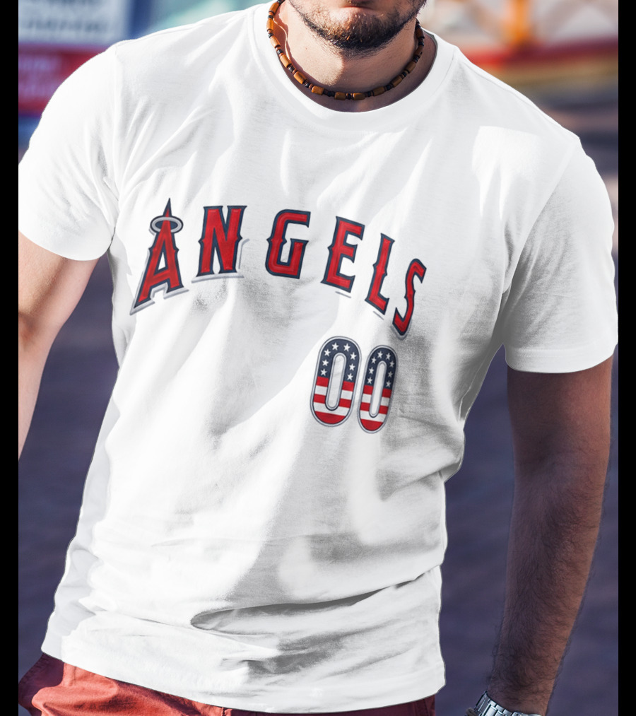 Angels 00 USA Stars And Stripes T-Shirt