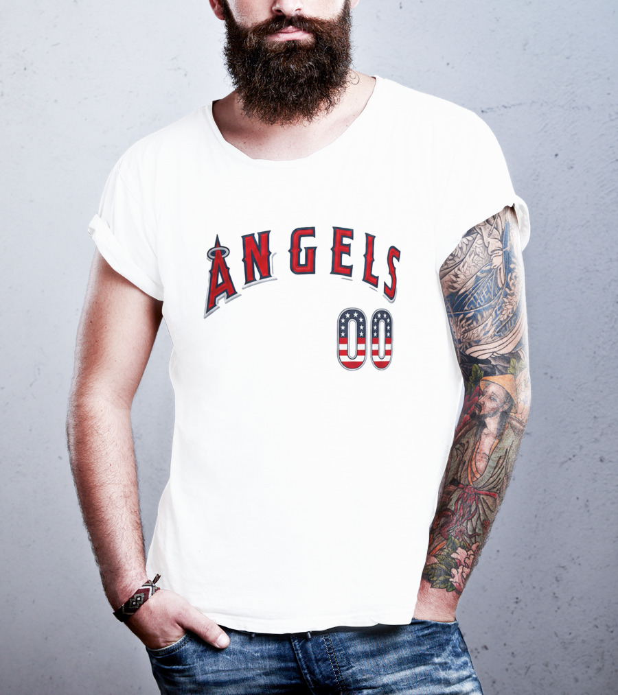 Angels 00 USA Stars And Stripes T-Shirt