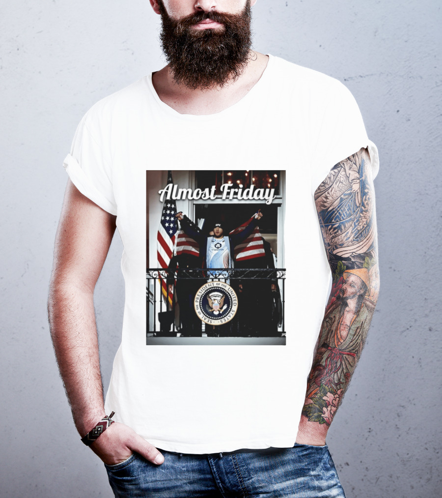 Almost Friday UFC White House Presidential Seal USA Flag T-Shirt