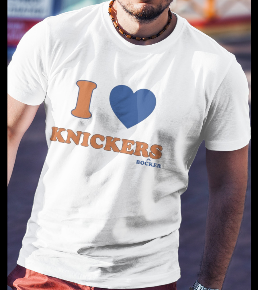 I Love Knicks Knickerbockers New York Basketball T-Shirt