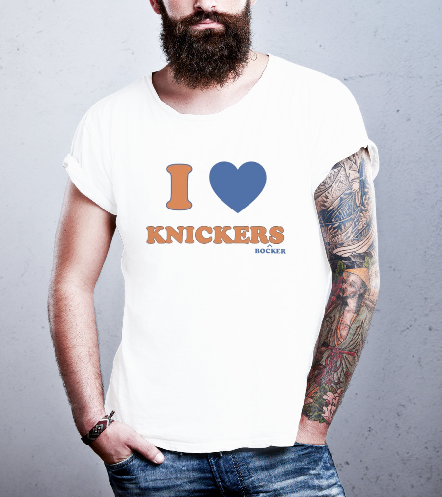 I Love Knicks Knickerbockers New York Basketball T-Shirt