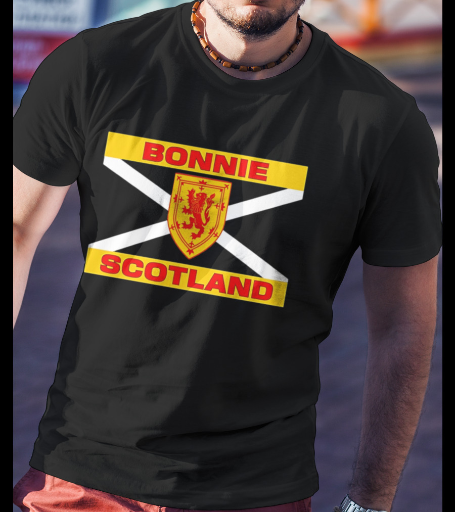 Bonnie Scotland Lion Flag 2026 Scottish Heritage Football T-Shirt