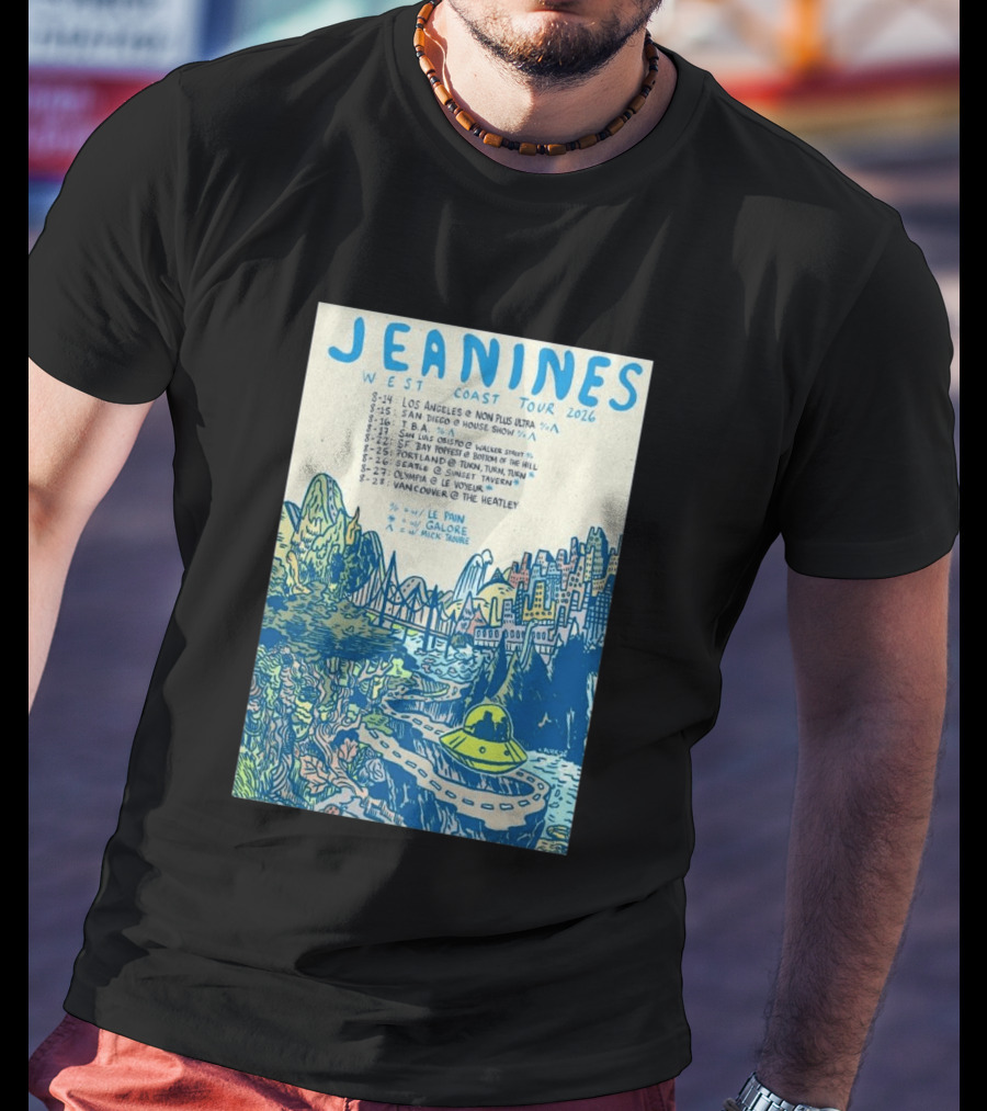 JEANINES West Coast Tour 2026 Cities And Venues T-Shirt