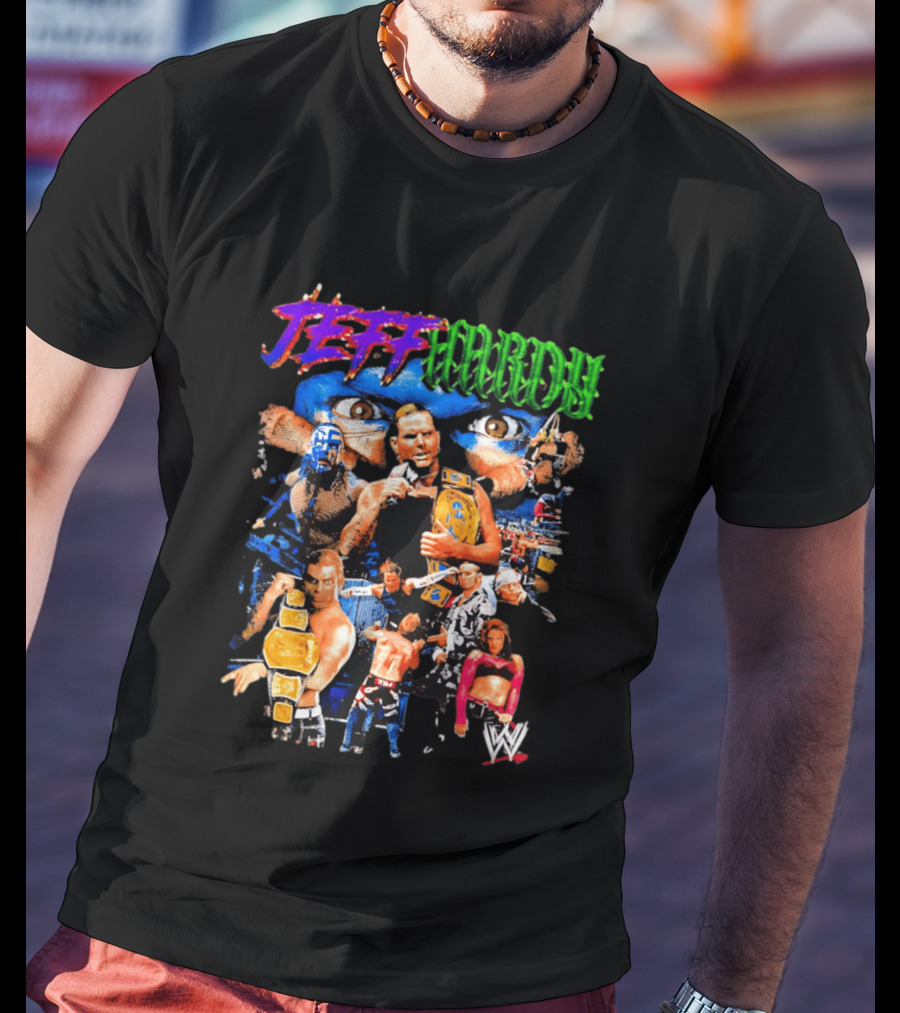 Jeff Hardy WWE Champion Legends Collage T-Shirt