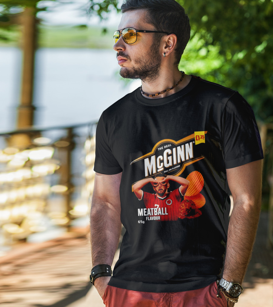 The Real McGinn Full On Flavour Meatball 65g £1.25 T-Shirt