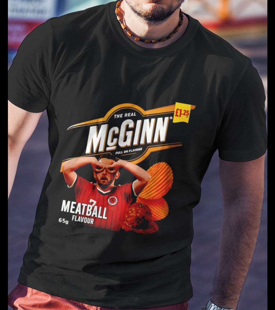 The Real McGinn Full On Flavour Meatball 65g £1.25 T-Shirt