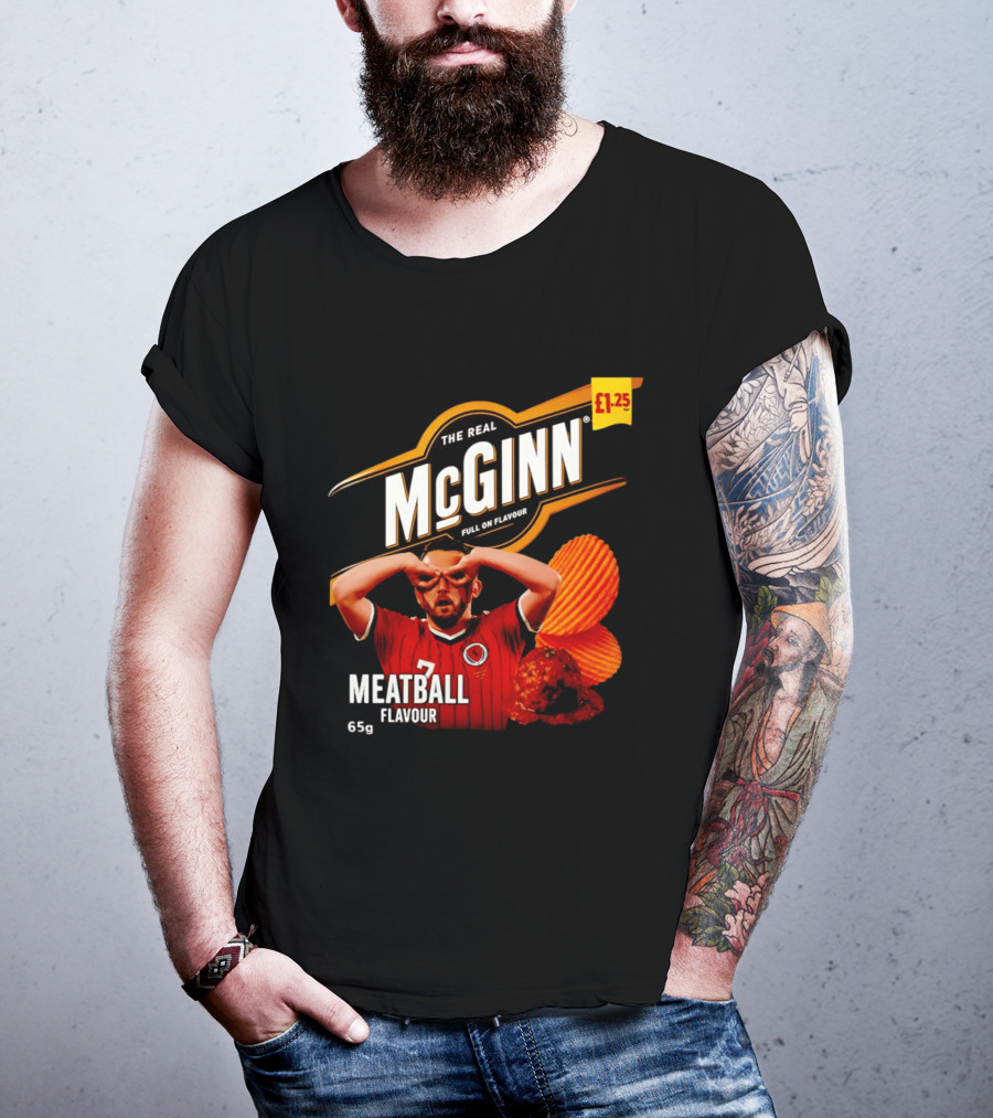 The Real McGinn Full On Flavour Meatball 65g £1.25 T-Shirt