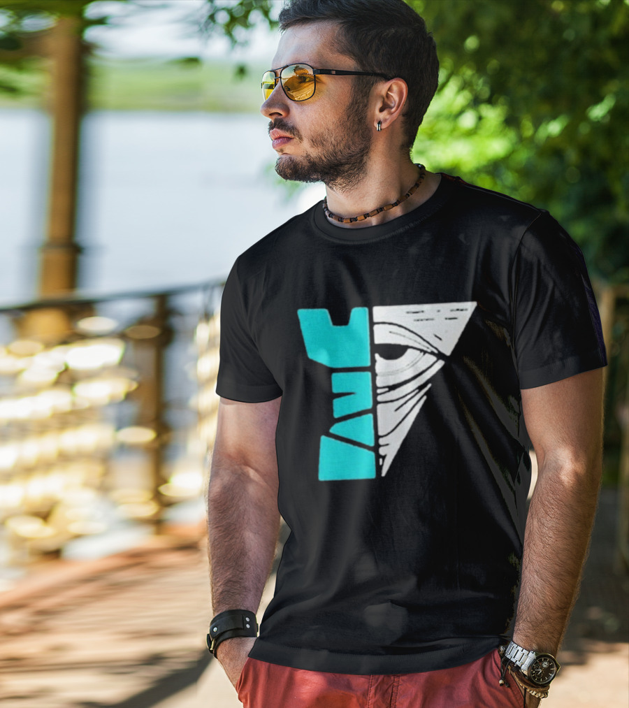 Kastle Group Whitephos X Kastle Face Off Bold Geometric Abstract T-Shirt