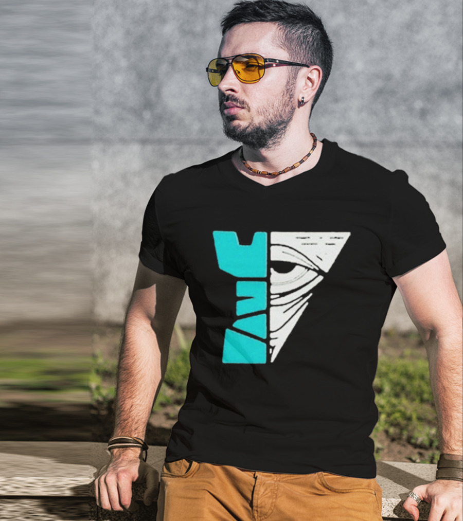 Kastle Group Whitephos X Kastle Face Off Bold Geometric Abstract T-Shirt