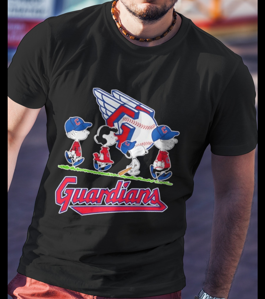 Cleveland Guardians Snoopy Charlie Brown Lucy Linus Abbey Road 2026 T-Shirt