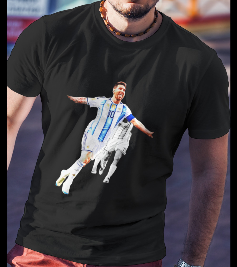 Lionel Messi Number 10 Argentina National Team Iconic Celebration T-Shirt