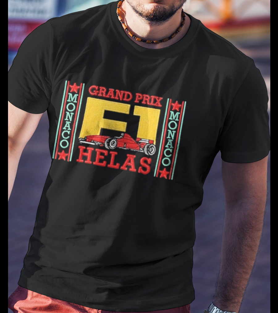 Grand Prix F1 Hélas Monaco Racing Car T-Shirt