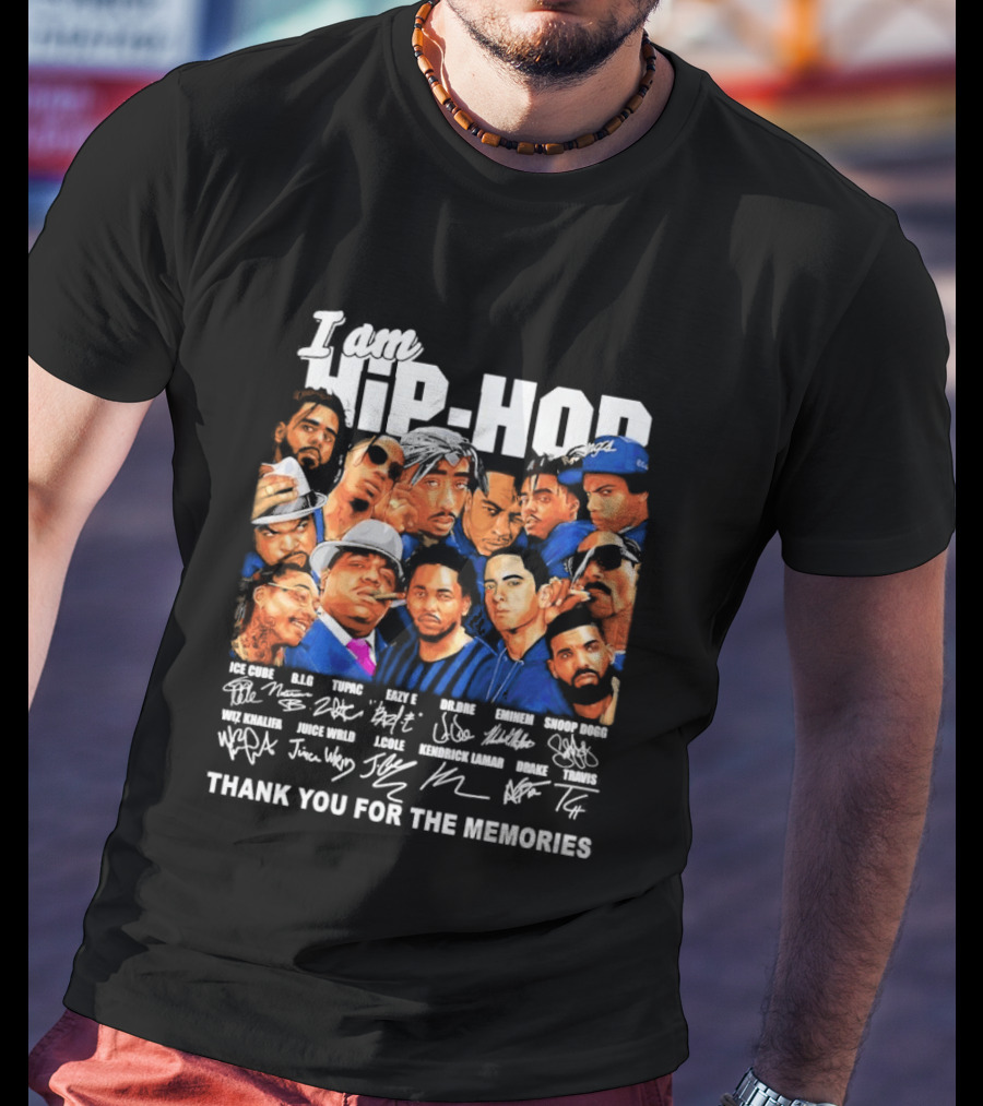 I Am Hip Hop Thank You For The Memories Iconic Artist Signatures T-Shirt