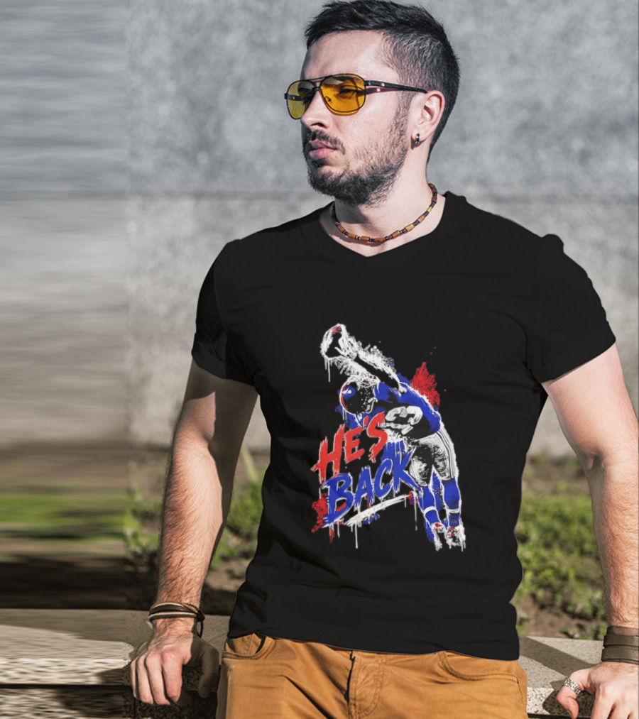 Odell Beckham Jr. He's Back 13 New York Giants Iconic Catch T-Shirt