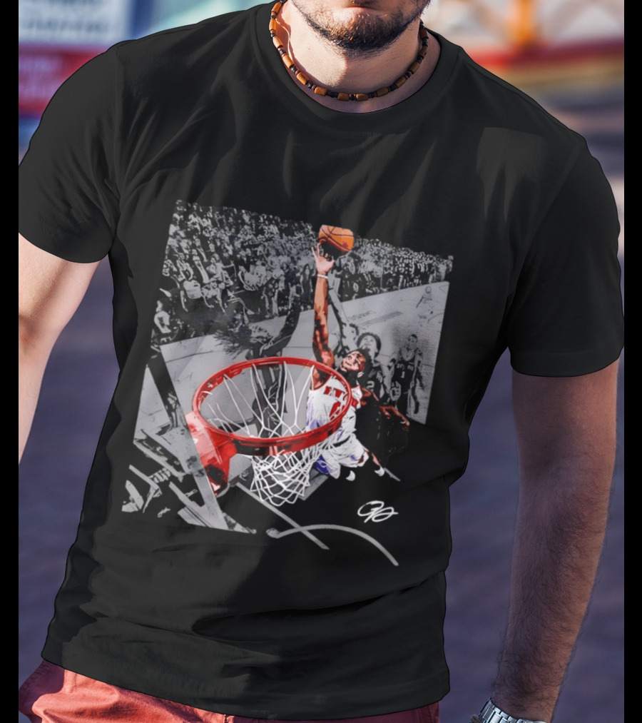 OG Anunoby Dunking New York Knicks 2026 NBA Action T-Shirt