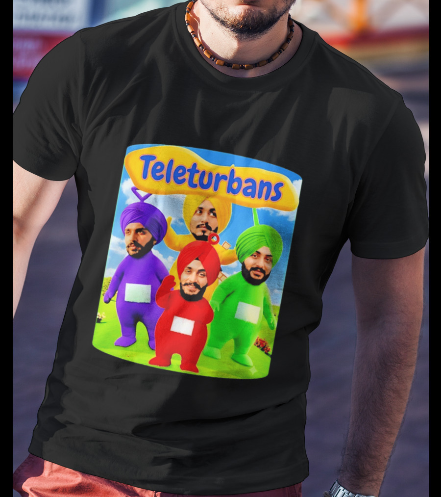 Teleturbans Colorful Characters Parody Featuring Turbans T-Shirt