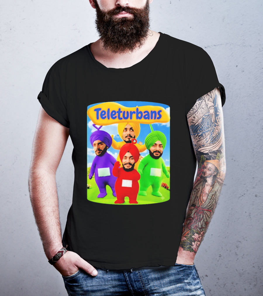 Teleturbans Colorful Characters Parody Featuring Turbans T-Shirt