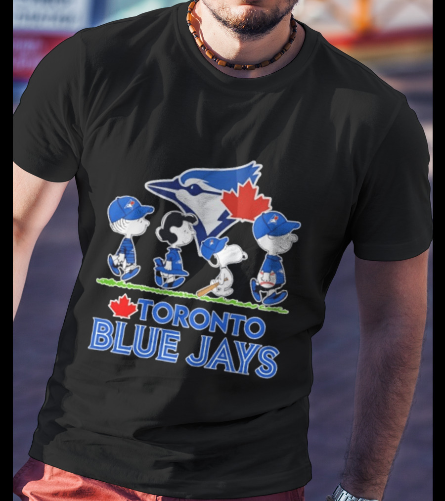 Toronto Blue Jays Snoopy Charlie Brown Lucy Linus Abbey Road 2026 T-Shirt