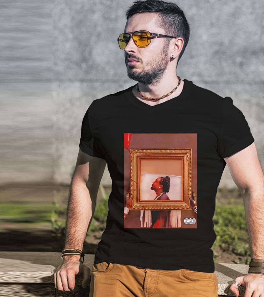 Wale Album Cover Parental Advisory Explicit Content Picture Frame T-Shirt