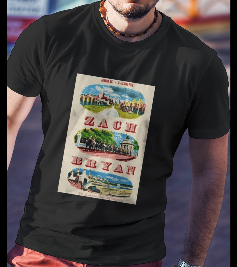 Zach Bryan London UK 16 17 June 2026 Royal Guard Horse Guards Parade T-Shirt