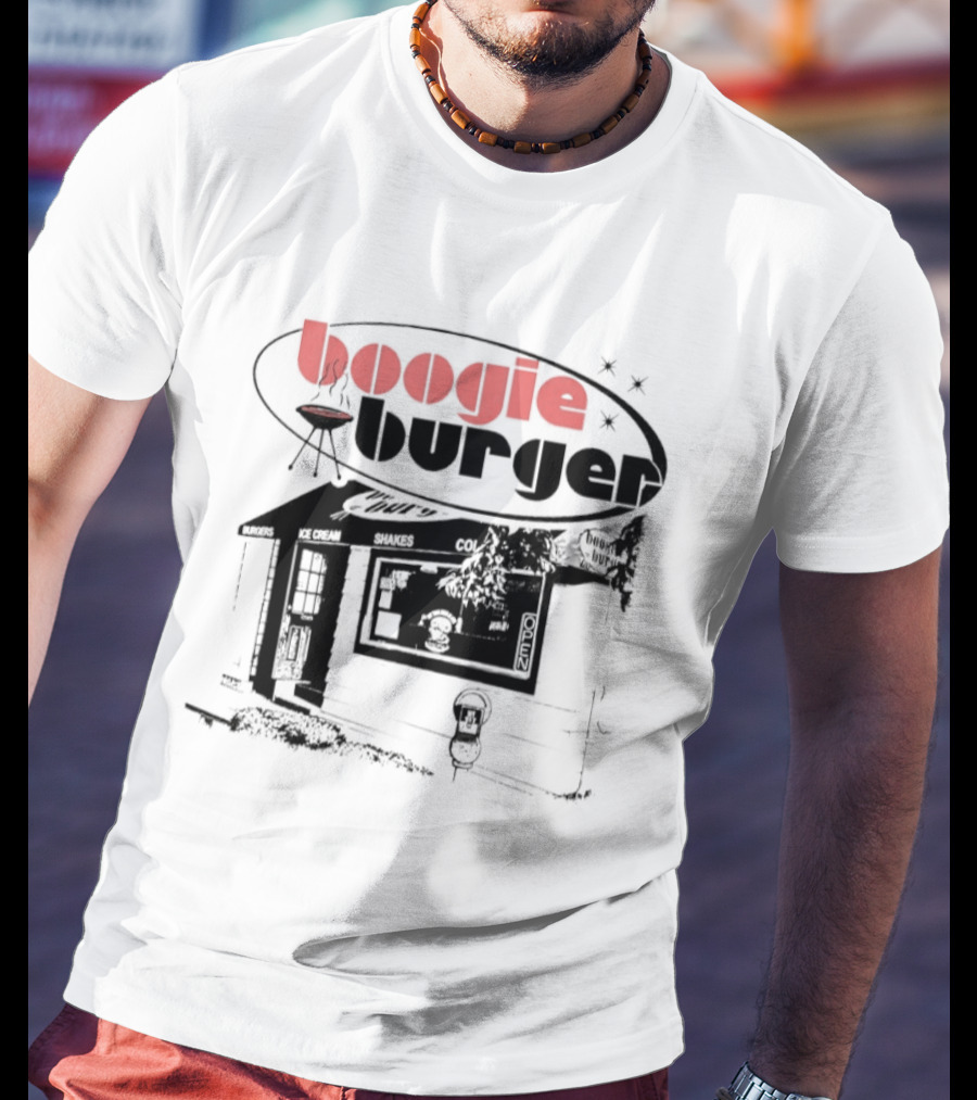 Boogie Burger Diner Fast Food Grill Retro Vintage Restaurant T-Shirt