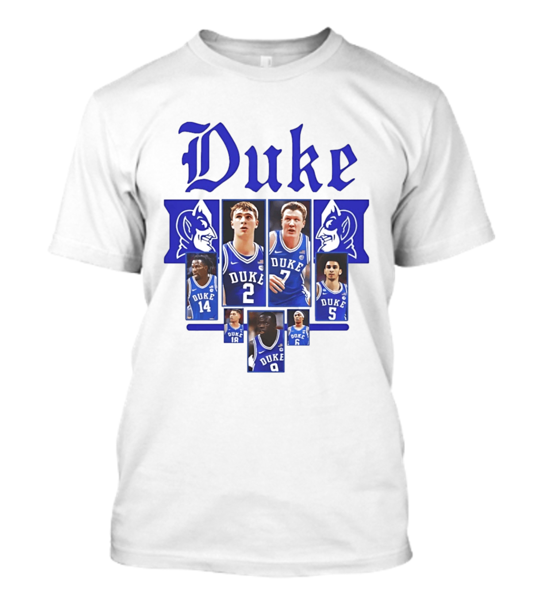 Duke Blue Devils Basketball Team Collage 2025 2026 T-Shirt