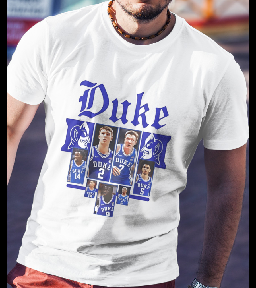 Duke Blue Devils Basketball Team Collage 2025 2026 T-Shirt
