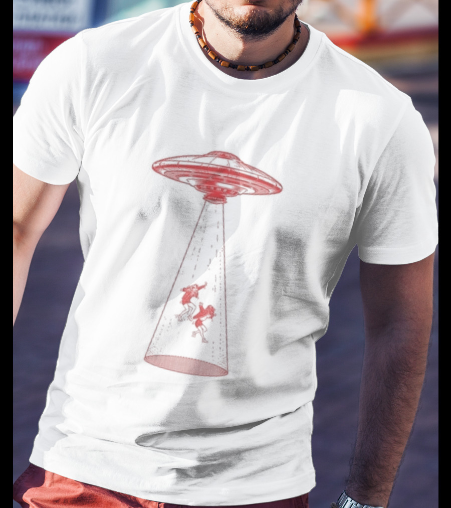 Fight Off Your Demons UFO Alien Abduction Beam T-Shirt