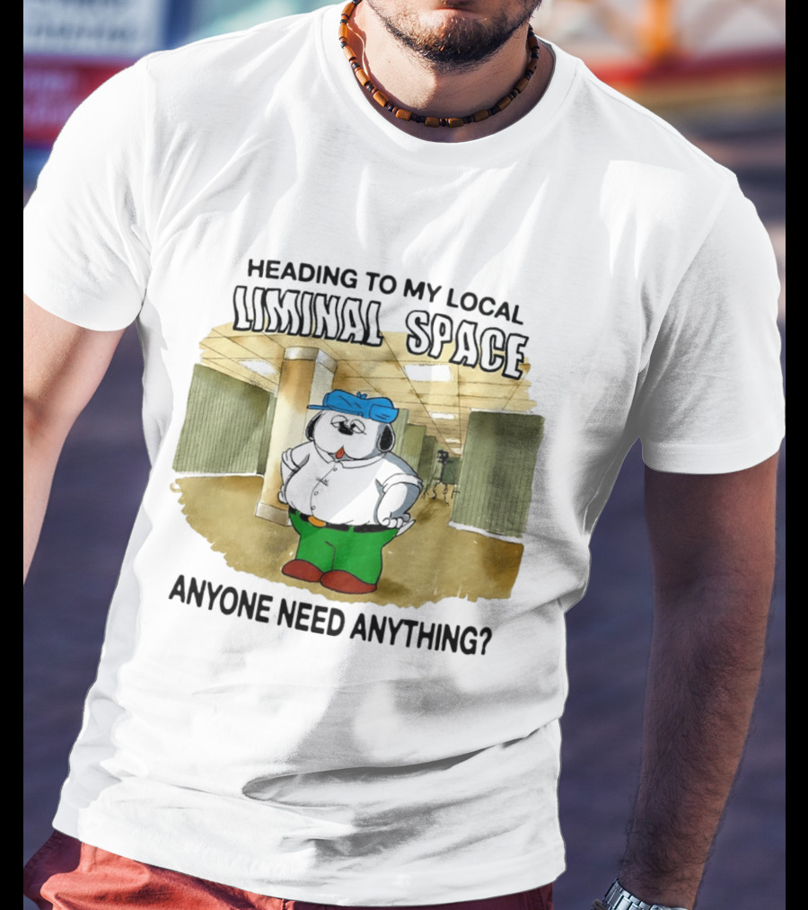 Heading To My Local Liminal Space Anyone Need Anything Dog In Office Humor T-Shirt