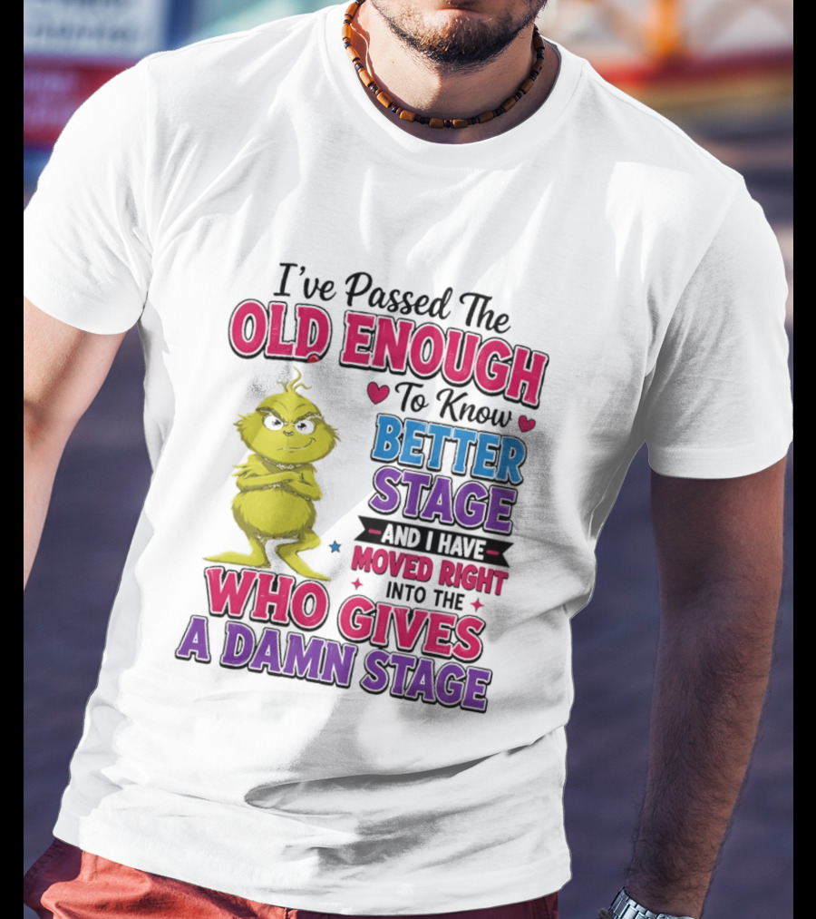 Passed The Old Enough To Know Better Moved Right Into The Who Gives A Damn Stage T-Shirt