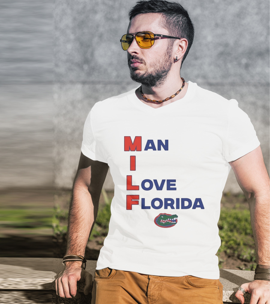 Man I Love Florida Gators College Football Gator T-Shirt